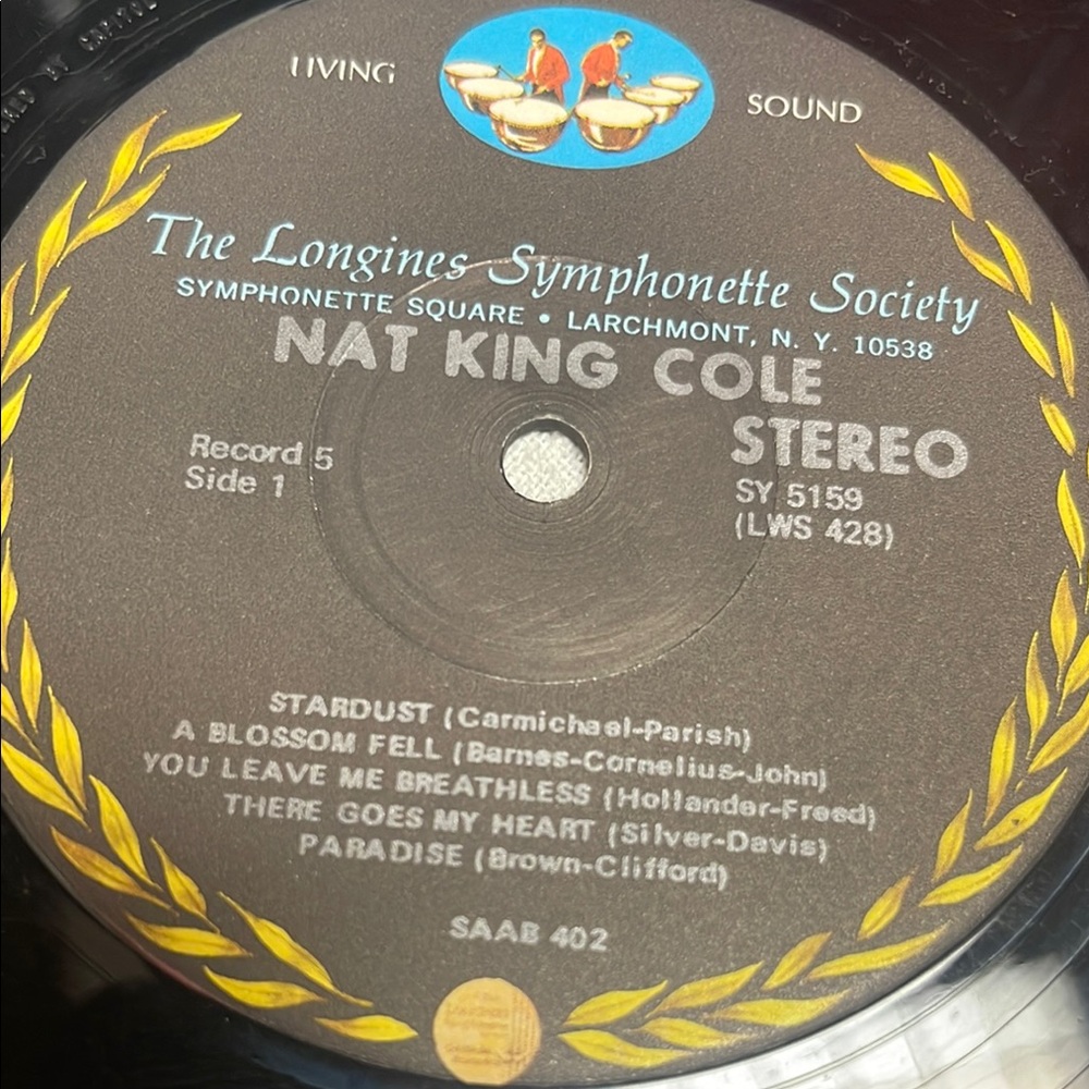 Nat King Cole Vinyl Record 12 inch LP